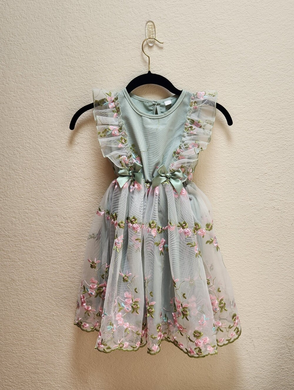 Fairy Floral Tutu Dress With Elastic Waist Size 6 - Picture 2 of 6